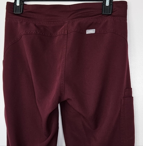 Figs Burgundy Straight Leg Pants - Picture 6 of 14